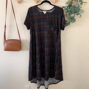 Lularoe Carly 4th of July pattern, size Large